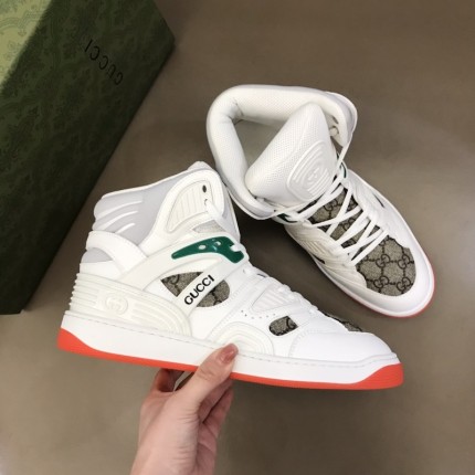 Gucci Basket High Top Sneaker White