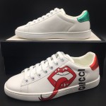 Gucci Men's Ace embroidered sneaker with Mouth Print