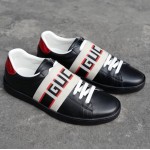 Gucci Men's Ace Gucci stripe sneaker Black