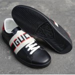 Gucci Men's Ace Gucci stripe sneaker Black