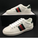 Gucci Men's Ace leather sneaker with Green crocodile