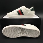 Gucci Men's Ace leather sneaker with Green crocodile