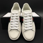 Gucci Men's Ace leather sneaker with Green crocodile