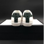 Gucci Men's Ace leather sneaker with Green crocodile