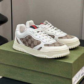 Gucci Men's Gucci Re-Web sneaker Beige / White