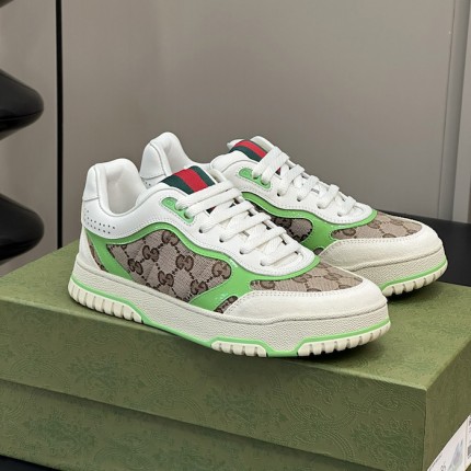 Gucci Men's Gucci Re-Web sneaker Beige / Green