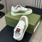 Gucci Men's Gucci Re-Web sneaker Beige / Green