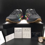 Gucci Rhyton Leather Sneaker with Gucci Logo