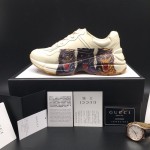 Gucci Rhyton Leather Sneaker with Tigers