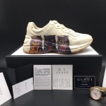 Gucci Rhyton Leather Sneaker with Tigers