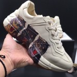 Gucci Rhyton Leather Sneaker with Tigers