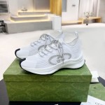 Gucci Run sneaker White technical knit fabric