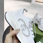 Gucci Run sneaker White technical knit fabric