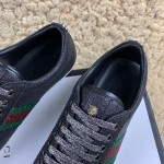 Gucci Glitter Web Sneakers with Studs Black