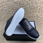 Gucci Glitter Web Sneakers with Studs Black