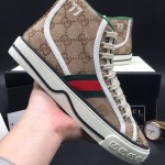 Gucci Tennis 1977 High Top Sneaker Beige GG Canvas