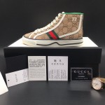 Gucci Tennis 1977 High Top Sneaker Beige GG Canvas