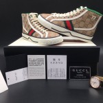 Gucci Tennis 1977 High Top Sneaker Beige GG Canvas