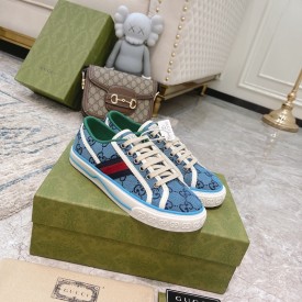 Gucci Tennis 1977 Low Top Sneaker Multicolor Blue