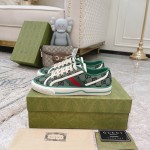 Gucci Tennis 1977 Low Top Sneaker Multicolor Green