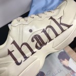 Gucci 'think/thank' print Rhyton sneaker