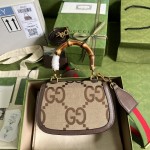 Gucci Small jumbo GG bag with bamboo ‎675797