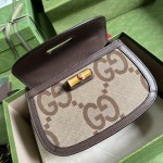 Gucci Small jumbo GG bag with bamboo ‎675797