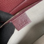 Gucci Horsebit 1955 small bag burgundy GG canvas