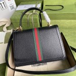 Gucci Ophidia small top handle bag with Black leather ‎651055