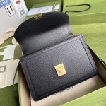 Gucci Ophidia small top handle bag with Black leather ‎651055