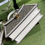 Gucci Ophidia small top handle bag with Web white ‎651055