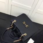 Gucci 1955 Horsebit Large Tote Bag Black