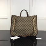 Gucci 1955 Horsebit Large Tote Bag Brown