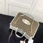 Gucci 1955 Horsebit Large Tote Bag White