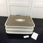 Gucci 1955 Horsebit Large Tote Bag White