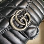 Gucci 2017 Re-Edition GG Marmont bag black 443497