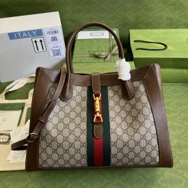 Gucci Jackie 1961 large tote bag ‎649015 GG Canvas