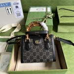 Gucci Diana mini tote bag ‎655661 Black