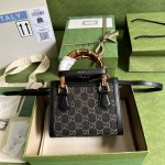 Gucci Diana mini tote bag ‎655661 Black