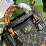 Gucci Diana mini tote bag ‎655661 Black