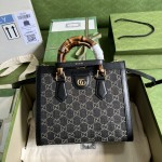 Gucci Diana small tote bag ‎660195 Black