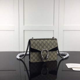 Gucci Dionysus GG Supreme mini bag black 421970