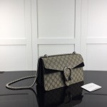 Gucci Dionysus small GG shoulder bag canvas black 400249