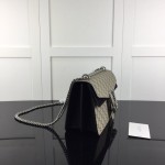 Gucci Dionysus small GG shoulder bag canvas black 400249