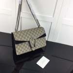 Gucci Dionysus small GG shoulder bag canvas black 400249