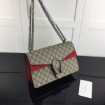 Gucci Dionysus small GG shoulder bag canvas red 400249