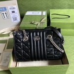 Gucci GG Marmont Leather Tote bag black 681483