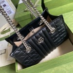 Gucci GG Marmont Leather Tote bag black 681483