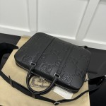 Gucci Jumbo GG Briefcase Black jumbo GG leather ‎658573