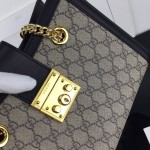 Gucci Padlock small GG shoulder bag black 498156